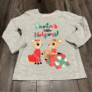 Rudolph the Red Nose Reindeer Santa’s Little Helpers Long Sleeve T Shirt